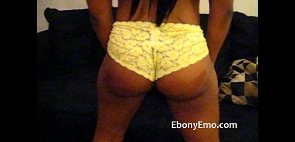  Ebony Emo With Nice Booty Dance Nude In Socks